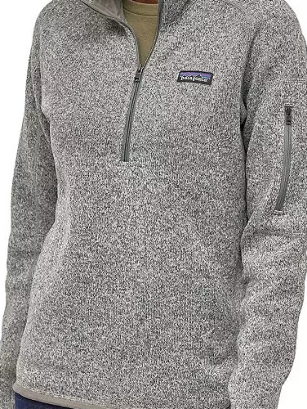 Patagonia Half Zip Fleece Heather Gray Better Sweater - Picture 12 of 12